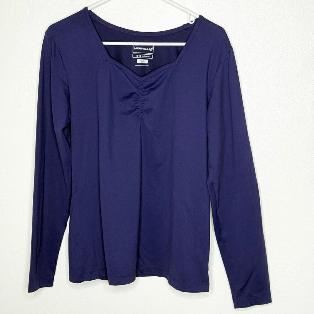 Merrell Opti-Wick Purple Long Sleeve Hiking Shirt - Women’s US L